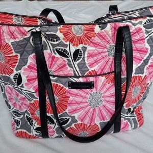 Vera Bradley Trimmed Tote in Cheery Blossom